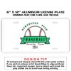 6 X 12 Full Size Aluminum License Plate for Cars and Trucks  Thumbnail