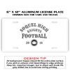 6 X 12 Full Size Aluminum License Plate for Cars and Trucks  Thumbnail