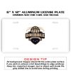6 X 12 Full Size Aluminum License Plate for Cars and Trucks  Thumbnail