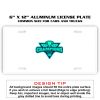 6 X 12 Full Size Aluminum License Plate for Cars and Trucks  Thumbnail