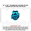 6 X 12 Full Size Aluminum License Plate for Cars and Trucks  Thumbnail