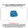 6 X 12 Full Size Aluminum License Plate for Cars and Trucks  Thumbnail