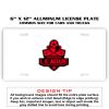 6 X 12 Full Size Aluminum License Plate for Cars and Trucks  Thumbnail