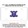 6 X 12 Full Size Aluminum License Plate for Cars and Trucks  Thumbnail