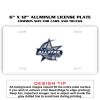 6 X 12 Full Size Aluminum License Plate for Cars and Trucks  Thumbnail