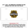6 X 12 Full Size Aluminum License Plate for Cars and Trucks  Thumbnail