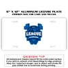 6 X 12 Full Size Aluminum License Plate for Cars and Trucks  Thumbnail