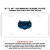 6 X 12 Full Size Aluminum License Plate for Cars and Trucks  Thumbnail