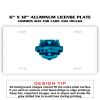 6 X 12 Full Size Aluminum License Plate for Cars and Trucks  Thumbnail