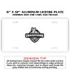 6 X 12 Full Size Aluminum License Plate for Cars and Trucks  Thumbnail