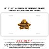 6 X 12 Full Size Aluminum License Plate for Cars and Trucks  Thumbnail
