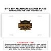 6 X 12 Full Size Aluminum License Plate for Cars and Trucks  Thumbnail
