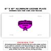 6 X 12 Full Size Aluminum License Plate for Cars and Trucks  Thumbnail