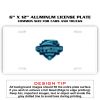 6 X 12 Full Size Aluminum License Plate for Cars and Trucks  Thumbnail