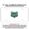 6 X 12 Full Size Aluminum License Plate for Cars and Trucks  Thumbnail