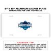 6 X 12 Full Size Aluminum License Plate for Cars and Trucks  Thumbnail