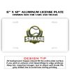 6 X 12 Full Size Aluminum License Plate for Cars and Trucks  Thumbnail