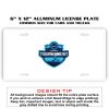 6 X 12 Full Size Aluminum License Plate for Cars and Trucks  Thumbnail