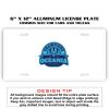 6 X 12 Full Size Aluminum License Plate for Cars and Trucks  Thumbnail