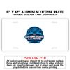 6 X 12 Full Size Aluminum License Plate for Cars and Trucks  Thumbnail