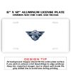6 X 12 Full Size Aluminum License Plate for Cars and Trucks  Thumbnail