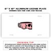 6 X 12 Full Size Aluminum License Plate for Cars and Trucks  Thumbnail