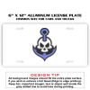 6 X 12 Full Size Aluminum License Plate for Cars and Trucks  Thumbnail