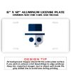 6 X 12 Full Size Aluminum License Plate for Cars and Trucks  Thumbnail