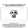 6 X 12 Full Size Aluminum License Plate for Cars and Trucks  Thumbnail