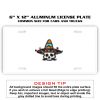6 X 12 Full Size Aluminum License Plate for Cars and Trucks  Thumbnail