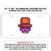 6 X 12 Full Size Aluminum License Plate for Cars and Trucks  Thumbnail