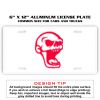 6 X 12 Full Size Aluminum License Plate for Cars and Trucks  Thumbnail