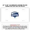 6 X 12 Full Size Aluminum License Plate for Cars and Trucks  Thumbnail