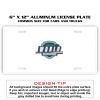6 X 12 Full Size Aluminum License Plate for Cars and Trucks  Thumbnail