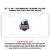 6 X 12 Full Size Aluminum License Plate for Cars and Trucks  Thumbnail