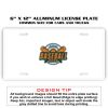 6 X 12 Full Size Aluminum License Plate for Cars and Trucks  Thumbnail