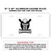 6 X 12 Full Size Aluminum License Plate for Cars and Trucks  Thumbnail