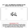 6 X 12 Full Size Aluminum License Plate for Cars and Trucks  Thumbnail