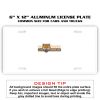 6 X 12 Full Size Aluminum License Plate for Cars and Trucks  Thumbnail