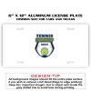 6 X 12 Full Size Aluminum License Plate for Cars and Trucks  Thumbnail