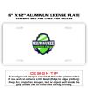6 X 12 Full Size Aluminum License Plate for Cars and Trucks  Thumbnail