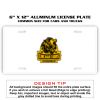 6 X 12 Full Size Aluminum License Plate for Cars and Trucks  Thumbnail
