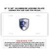 6 X 12 Full Size Aluminum License Plate for Cars and Trucks  Thumbnail