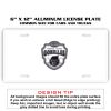 6 X 12 Full Size Aluminum License Plate for Cars and Trucks  Thumbnail