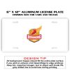 6 X 12 Full Size Aluminum License Plate for Cars and Trucks  Thumbnail