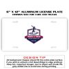 6 X 12 Full Size Aluminum License Plate for Cars and Trucks  Thumbnail