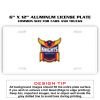 6 X 12 Full Size Aluminum License Plate for Cars and Trucks  Thumbnail
