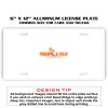 6 X 12 Full Size Aluminum License Plate for Cars and Trucks  Thumbnail