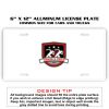 6 X 12 Full Size Aluminum License Plate for Cars and Trucks  Thumbnail