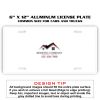 6 X 12 Full Size Aluminum License Plate for Cars and Trucks  Thumbnail